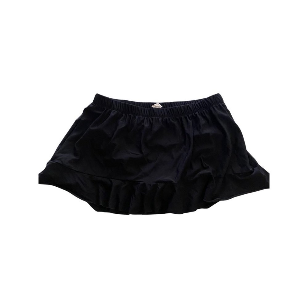 Aqua Green Black Swim Skirt Plus Size 16-18 UPF 50+ - Picture 2 of 5